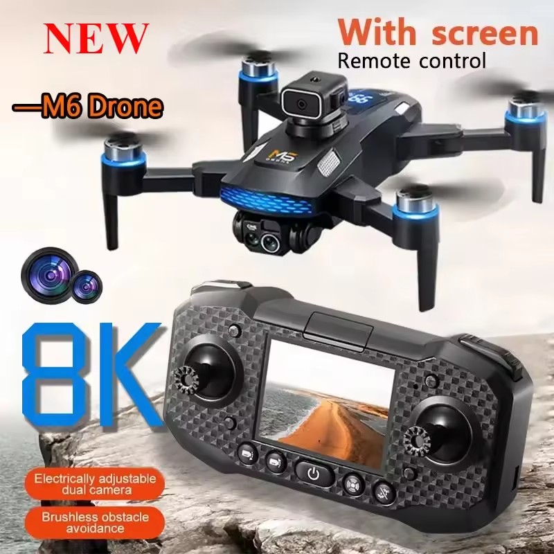 Fpv Brushless Rc Drone 4K - Новый дрон M6 2026 года: профессиональный
