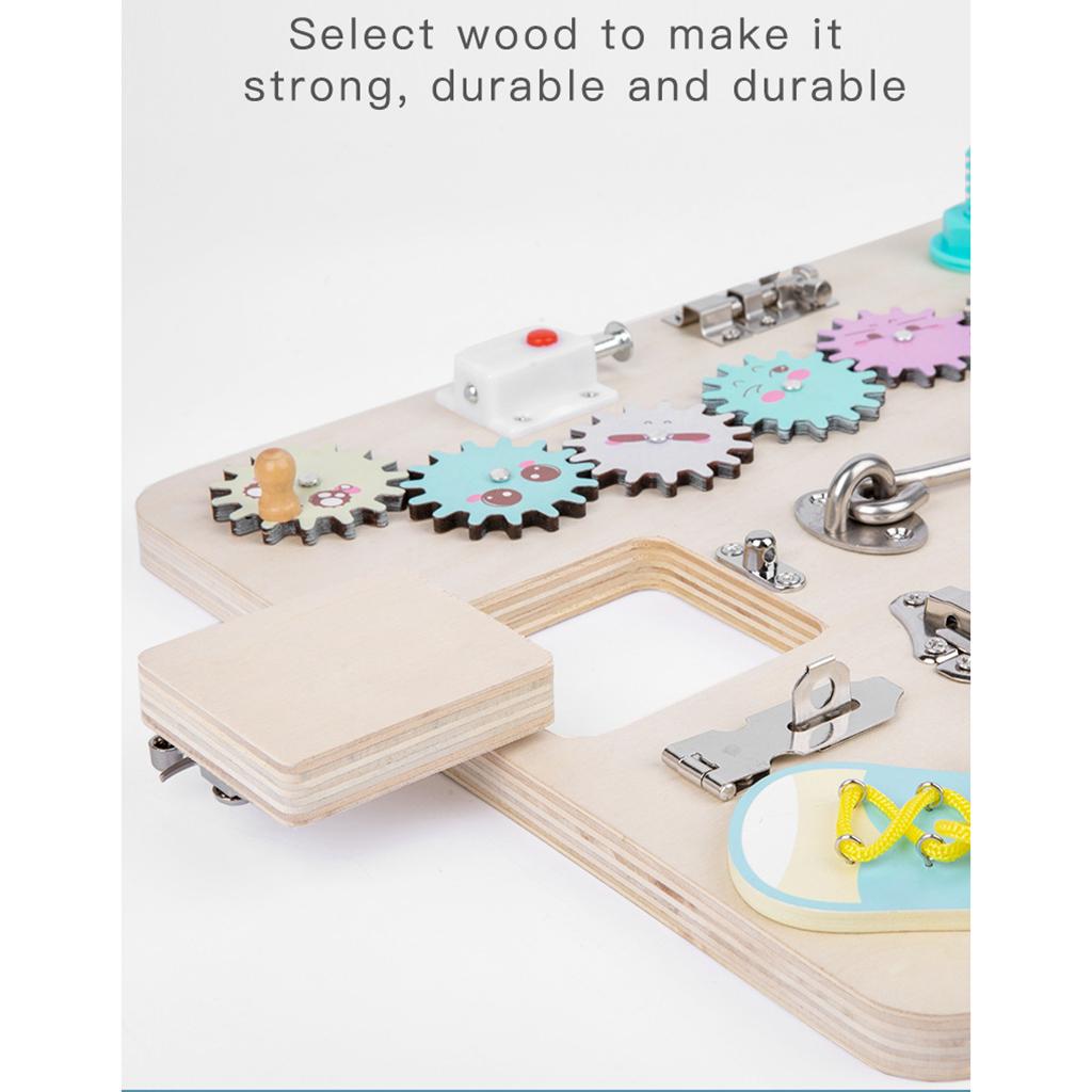 Деревянная развивающая доска д – обзор и цена Montessori Wooden Busy Board Toddler