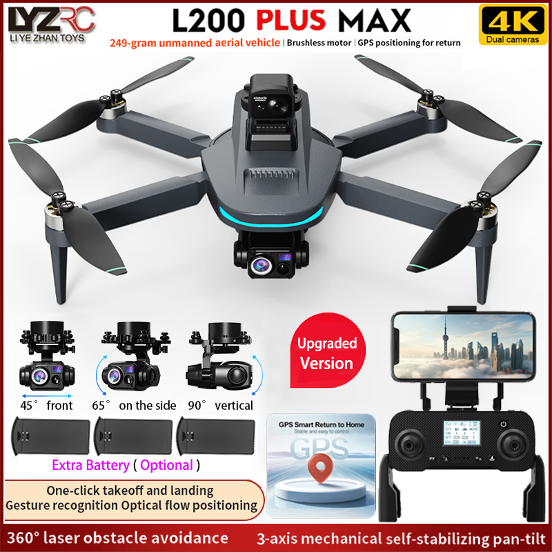 НОВЫЙ L200 PLUS MAX GPS Дрон 5 – обзор и цена Fpv Brushless Rc Drone 4K